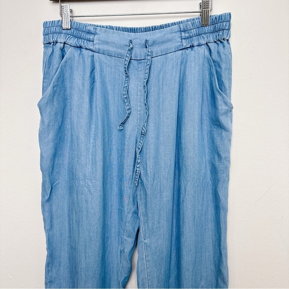 Aritzia Womens Medium Talula Chambray Jogger Los Feliz Pant CN - Picture 3 of 14